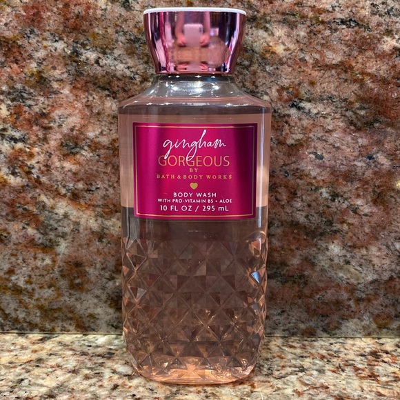 3pc Set💗GINGHAM GORGEOUS💗BBW Fragrance Mist+Body Wash+Body Cream Gift Wrap NWT - Picture 4 of 10